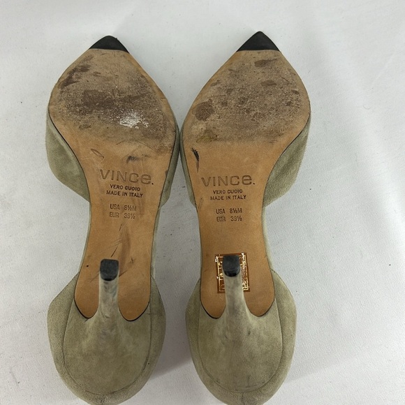 Vince Paulette D'Orsay Suede Pointed Toe Heels - Picture 9 of 10